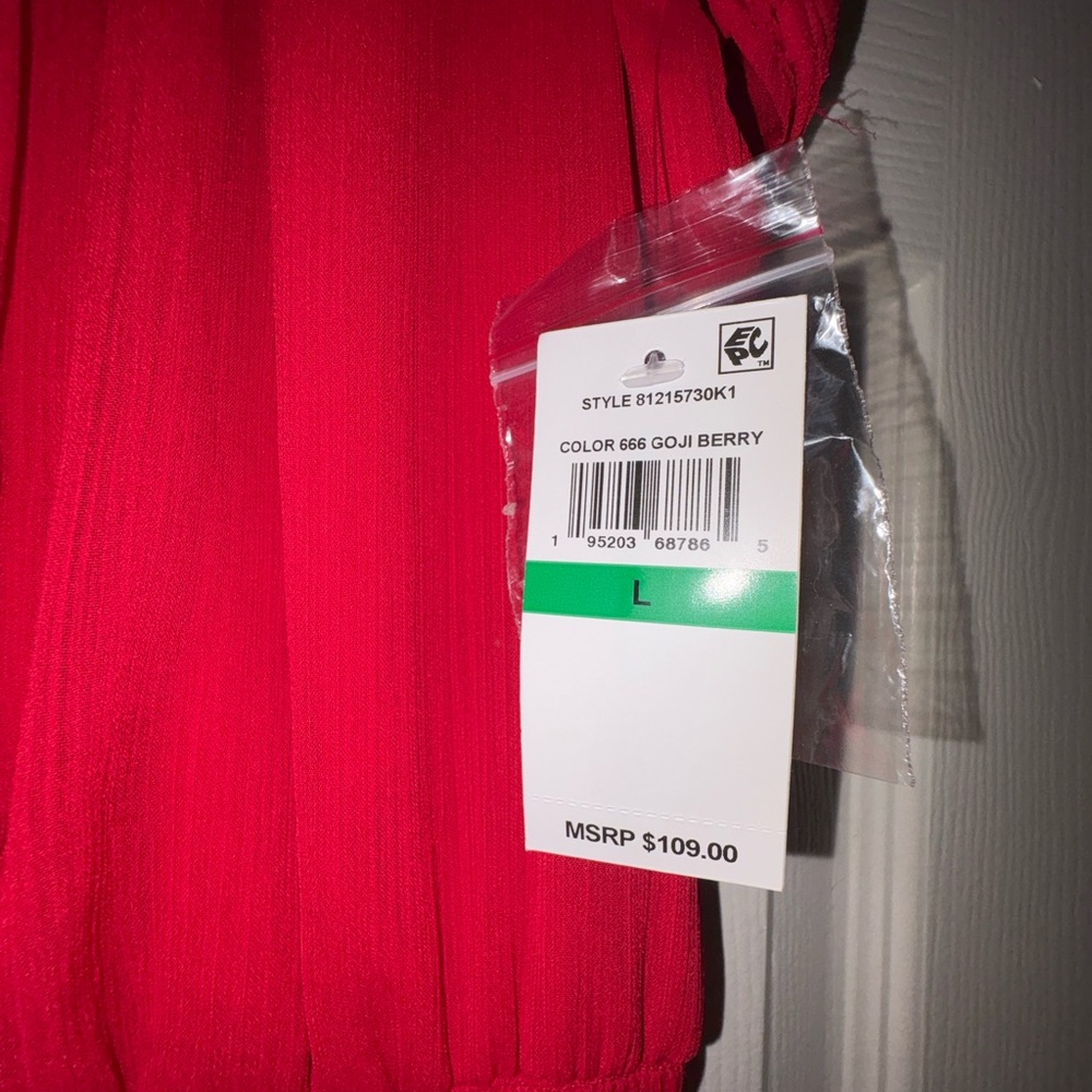 1. State Red Ruffle Dress - Picture 2 of 3